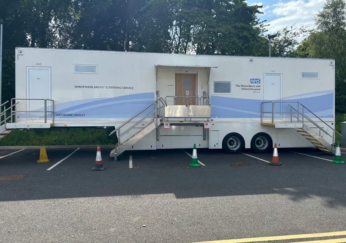 The mobile breast screening uni