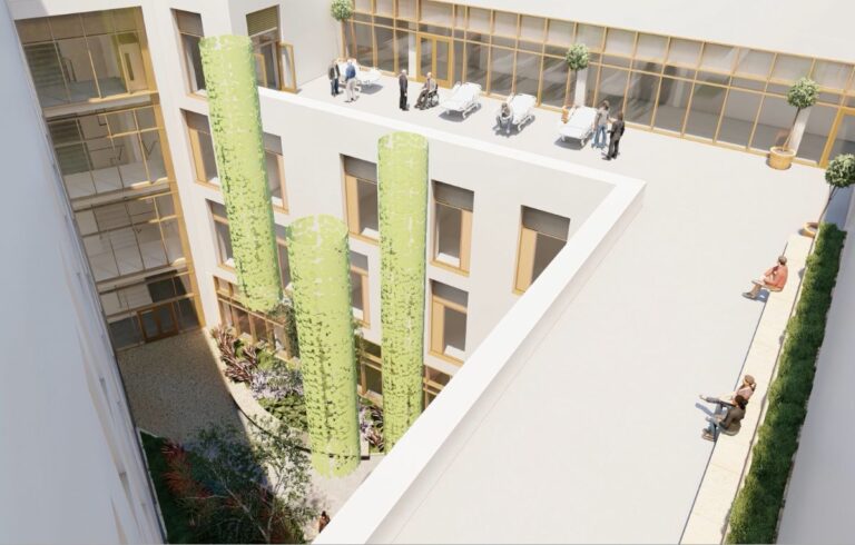An artist impression of the sky gardens at the Royal Shrewsbury Hospital