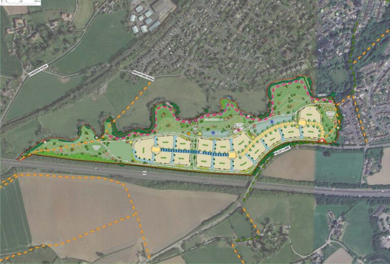 Bloor Homes Pulley Lane - Indicative concept masterplan