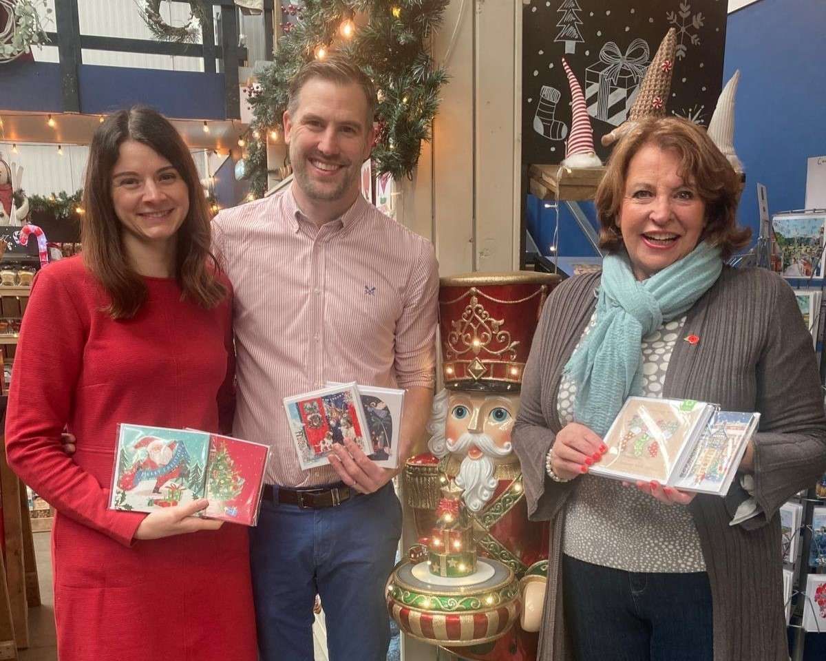 Charlotte and Tim Aversa from Tipples Catering Hire with Angela Hill from Lingen Davies Cancer Support