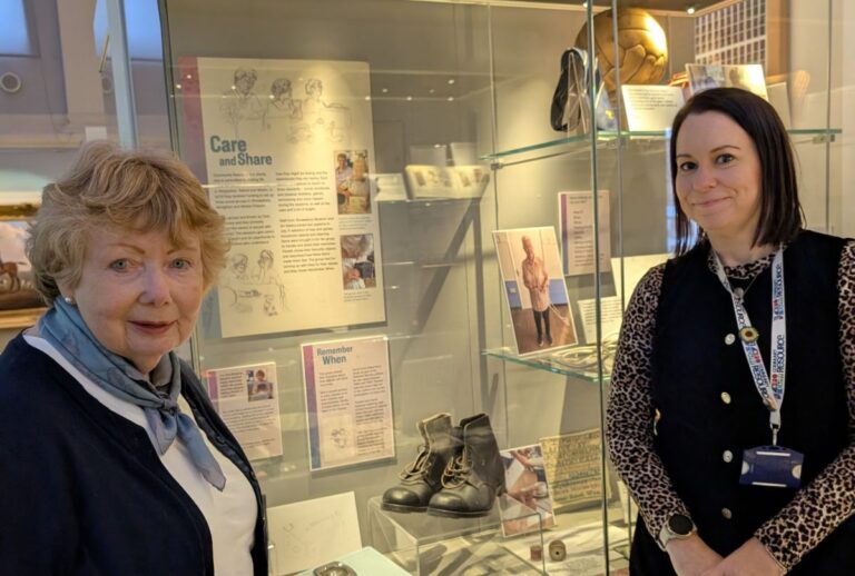 Pictured are Linda Tivenan, a member of the Shrewsbury Care and Share group and Nickie Long, Shrewsbury Care and Share Group Facilitator