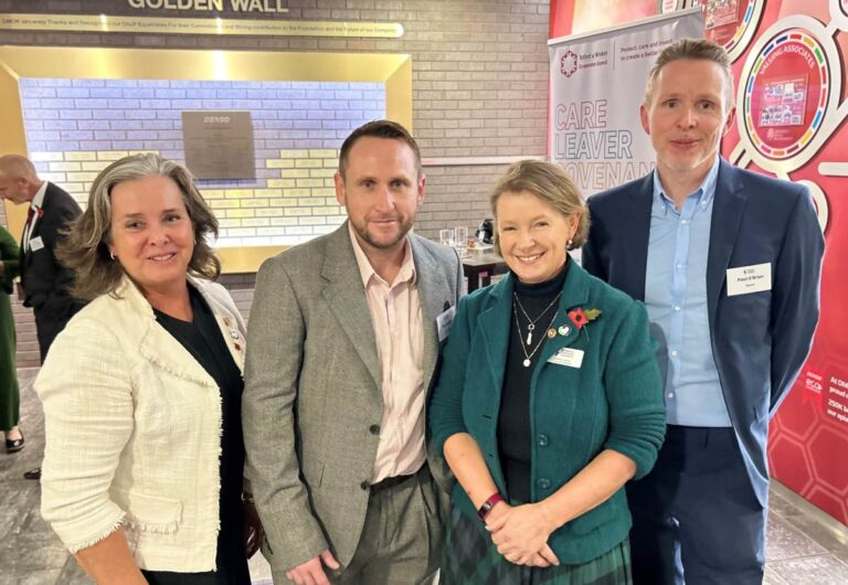 Pictured are Mandy Thorn SCF trustee, Paul Craven of JCE and Sons, Selina Graham chair of SCF and Paul O'Brien of DENSO