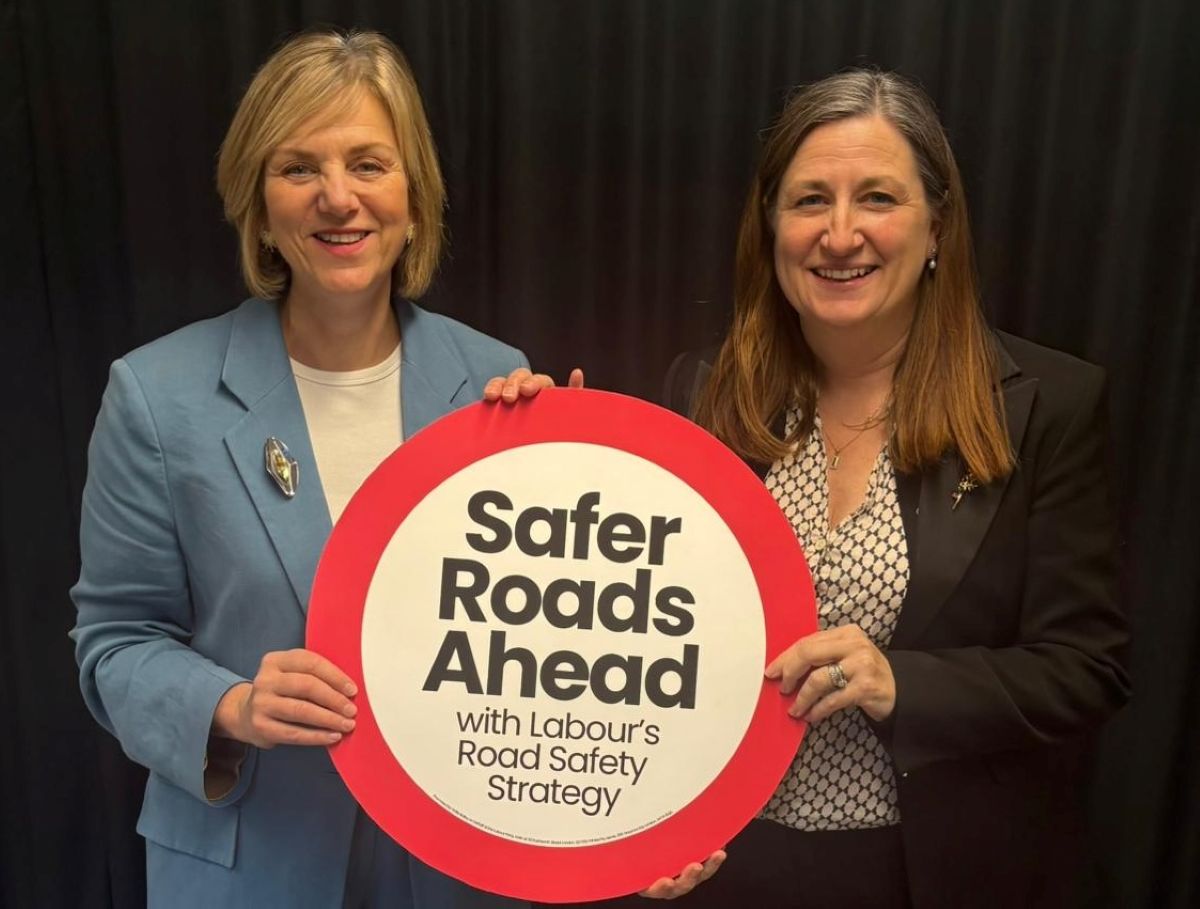 Pictured are Minister for Local Transport Lilian Greenwood MP and Julia Bucley MP