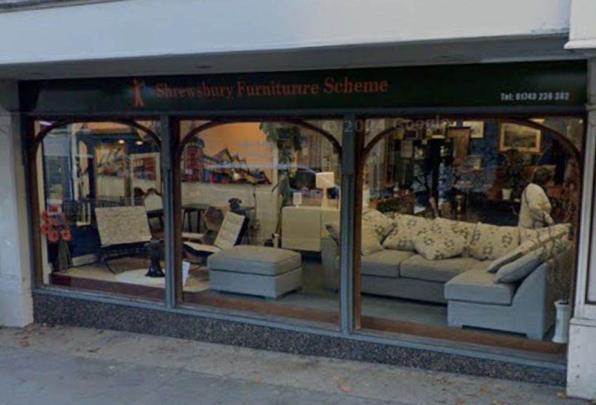 Shrewsbury Furniture Scheme's current town centre premises. Image: Google Street View
