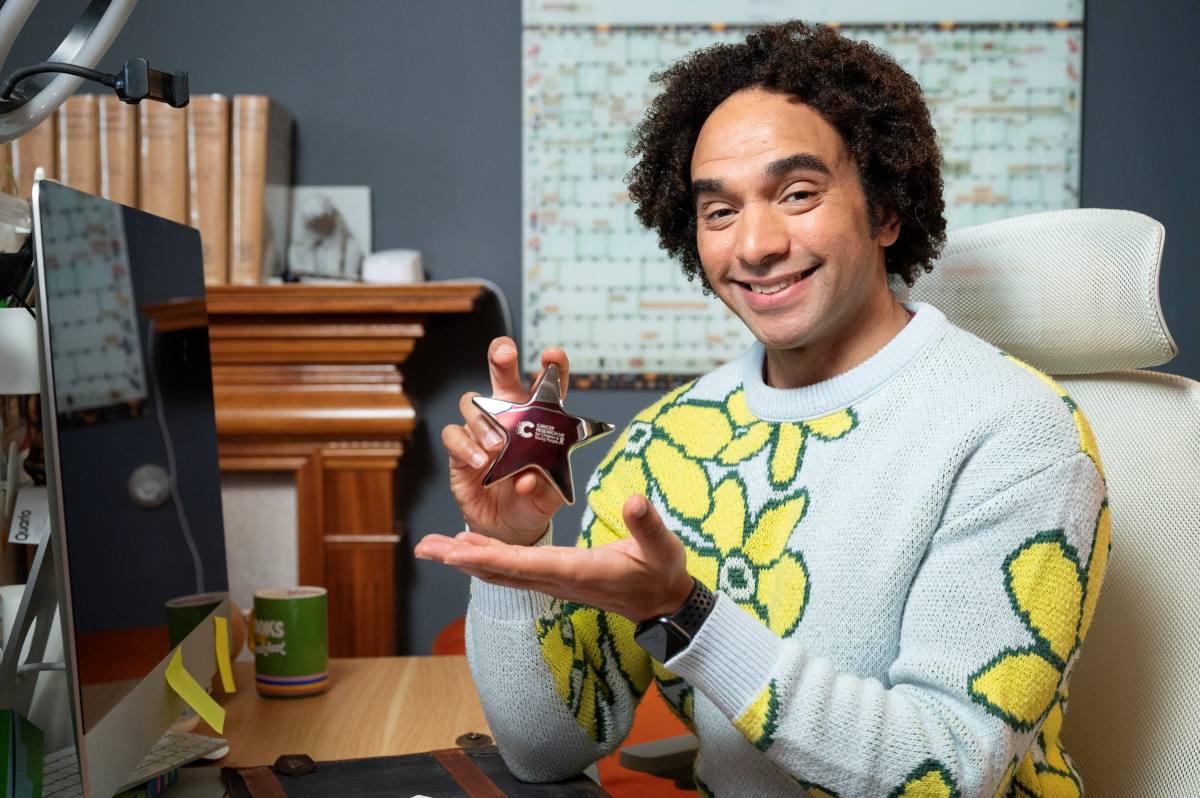 Children’s poet and author Joseph Coelho is supporting the Cancer Research UK for Children & Young People Star Awards. Photo: Lesley Martin