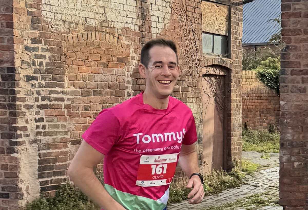 Olly Brown from Shrewsbury will run 39 marathons in 39 weeks to raise money for pregnancy charity Tommy’s