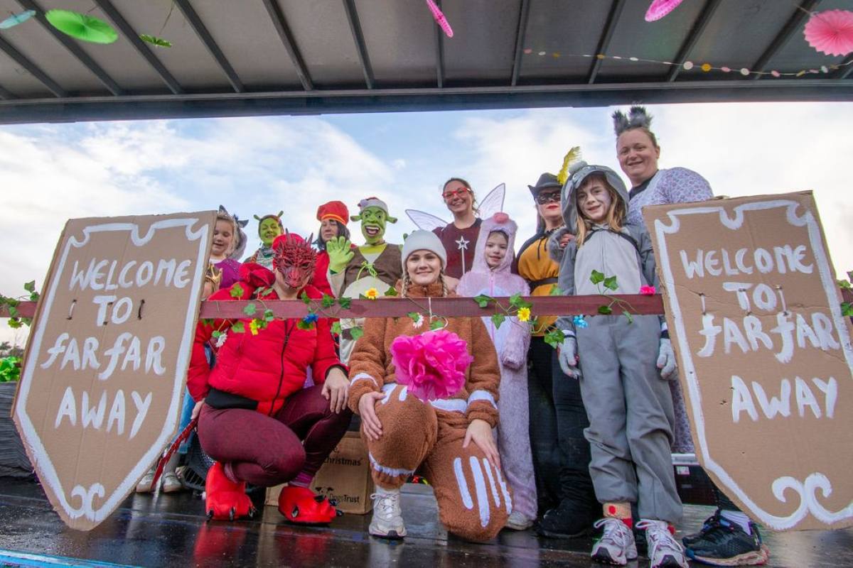 One of nearly 40 floats that took part in the parade. Photo: GRUM