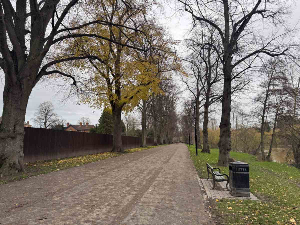 The affected stretch is the Victoria Avenue footpath between Kingsland Bridge and St Julian’s Friars Car Park. Photo: Shrewsbury Town Council