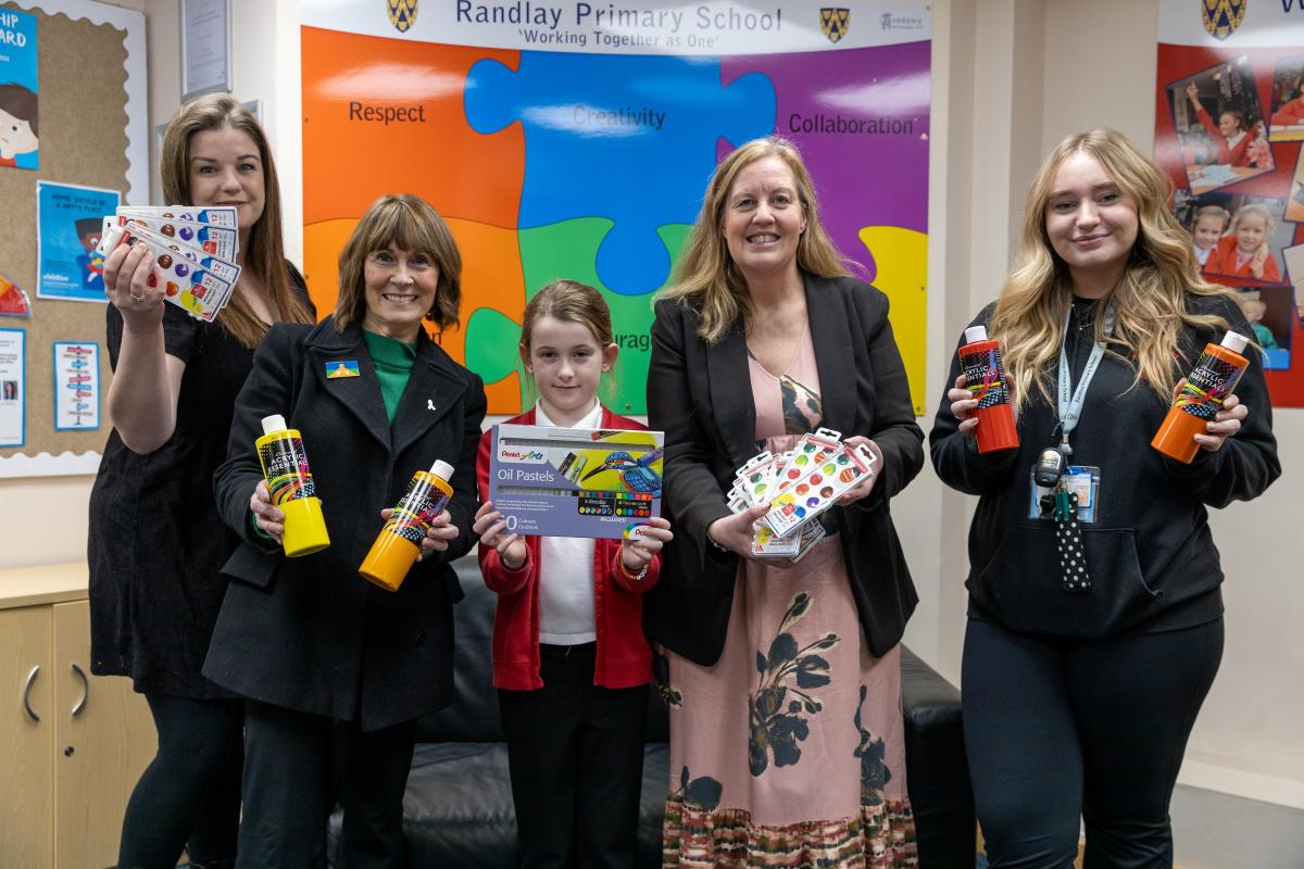 School tops up art supplies