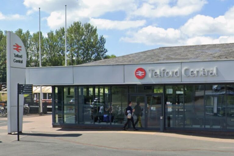 The incident happened between Wolverhampton and Telford Central. Image: Google Street View