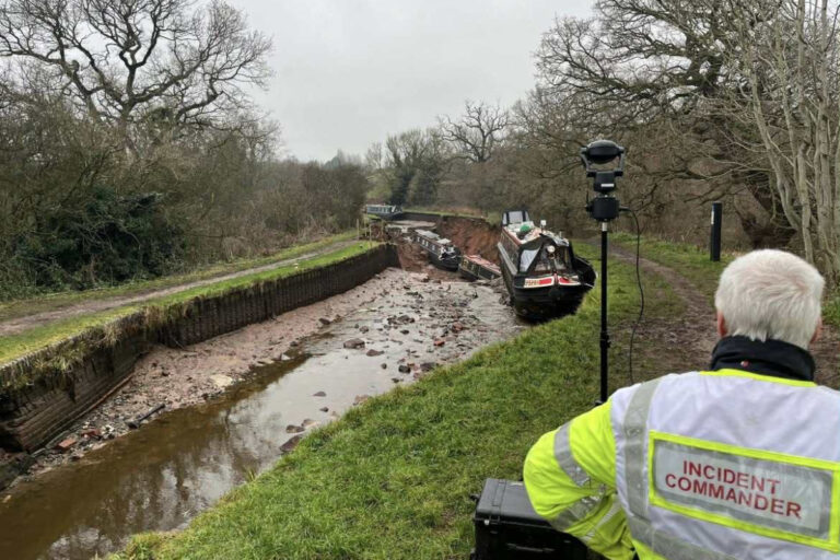The scene of the incident in Whitchurch. Photo: Andy Hall