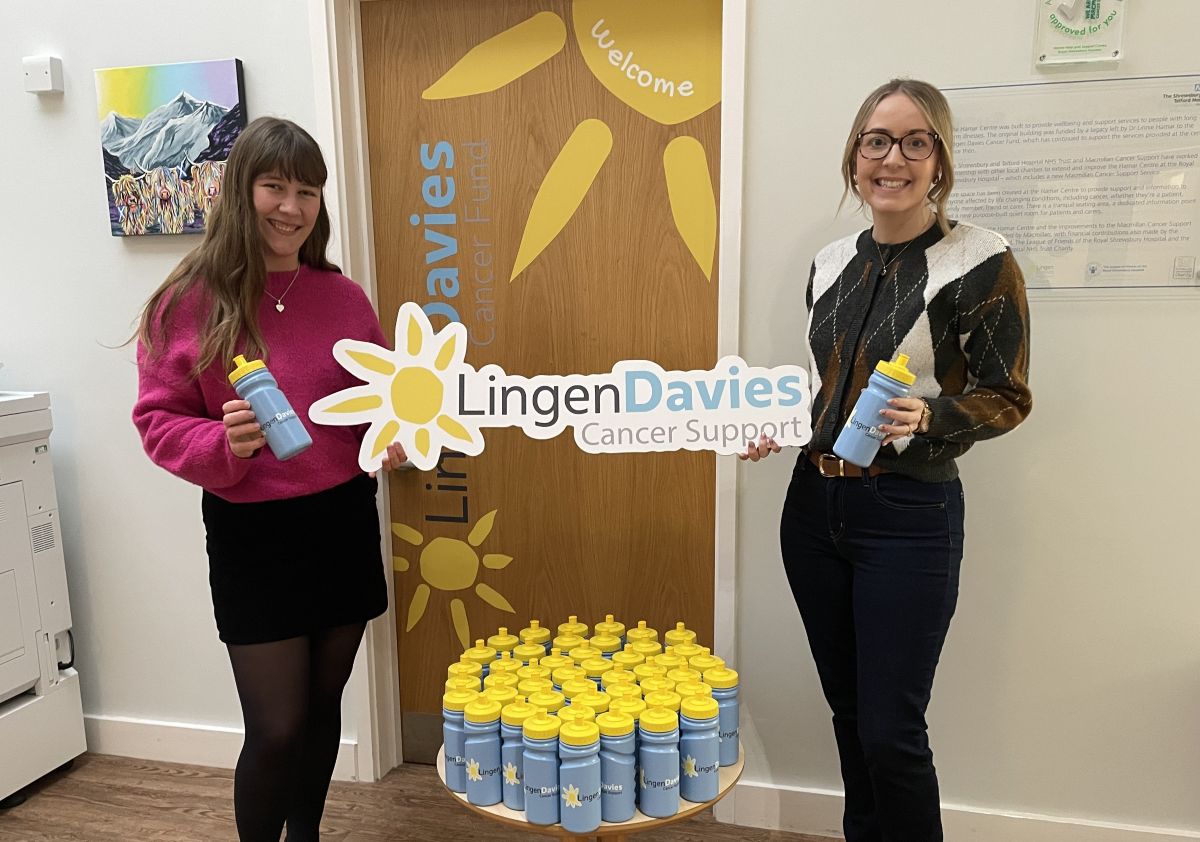 From left to right Sophie Crockford, Trusts and Foundations Fundraiser for Lingen Davies Cancer Support, and Sarah Egerton, Neighbourhoods Team Leader at Housing Plus Group