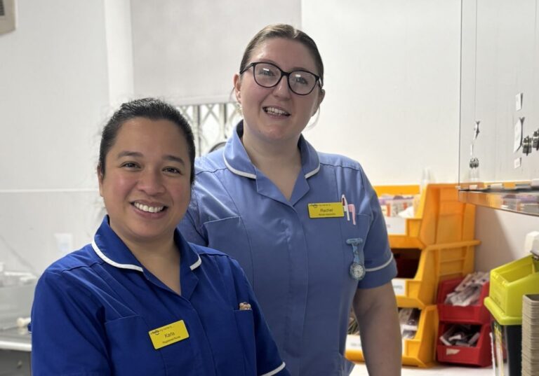 Karla Lawton, Registered Nurse and Rachel Tolmay, Nurse Associate at Seven Hospice