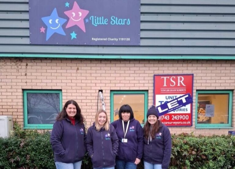 The Little Stars team at the charity’s new Shrewsbury headquarters