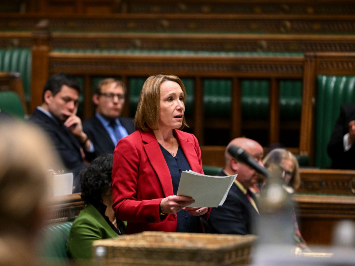 MP Helen Morgan in the Hous of Commons