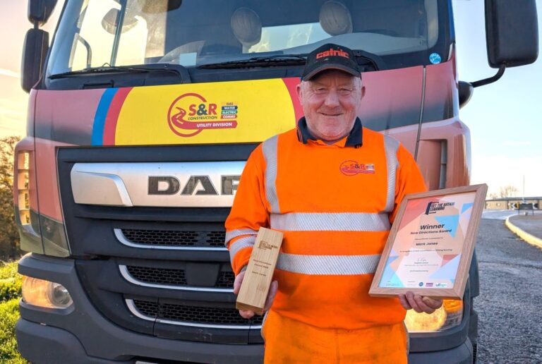 Caption: Mark Jones with his ‘Get The Nation Learning’ award. He says Telford College has helped him to change his life
