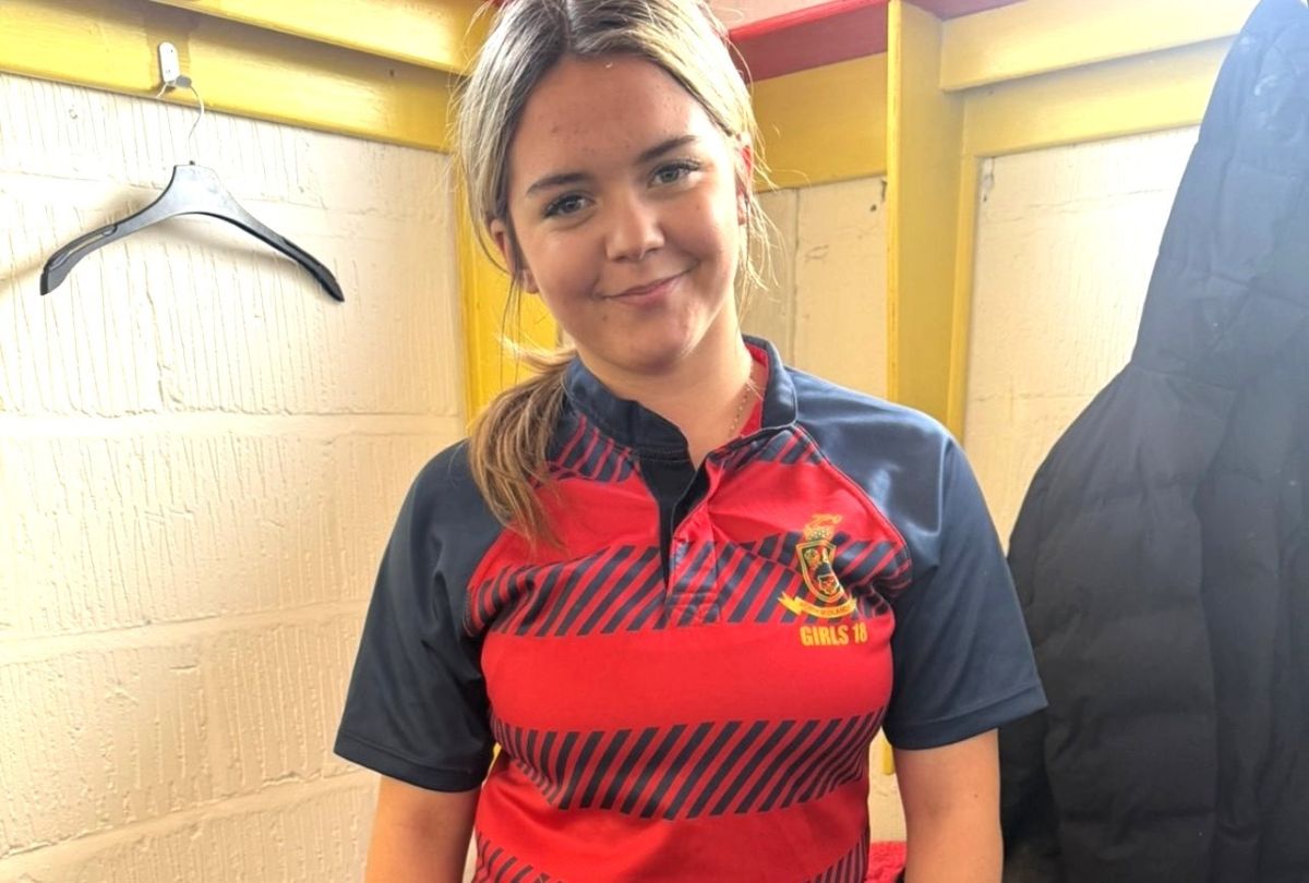 Pic: Nia Williams from Burton Borough School, who has been selected for the North Midlands Rugby Football Union squad