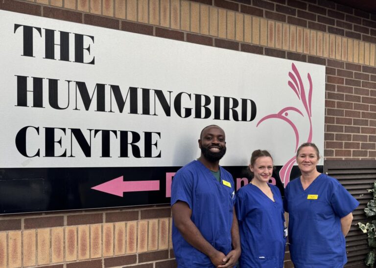 Podiatrists Enoch Mantey, Claire Atherton and Nicky Beard