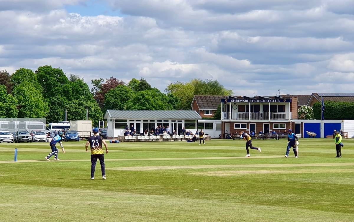 A Shropshire match at Shrewsbury Cricket Club