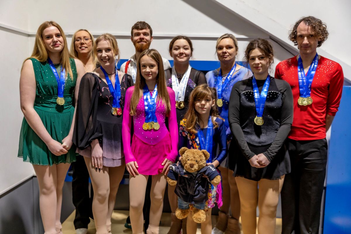 Team Carter at the Inclusive Skating World Championships