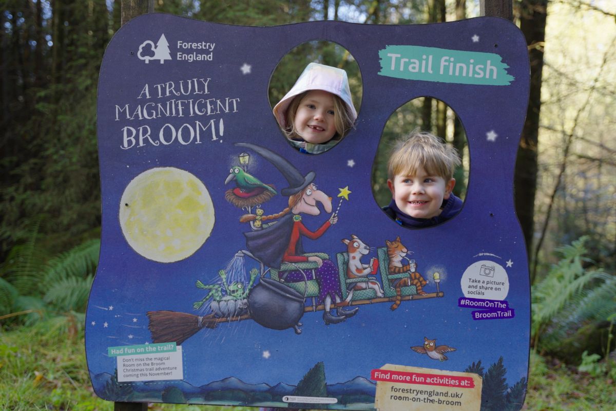 The Room on the Broom trail is fun for all the family. Photo: Forestry England